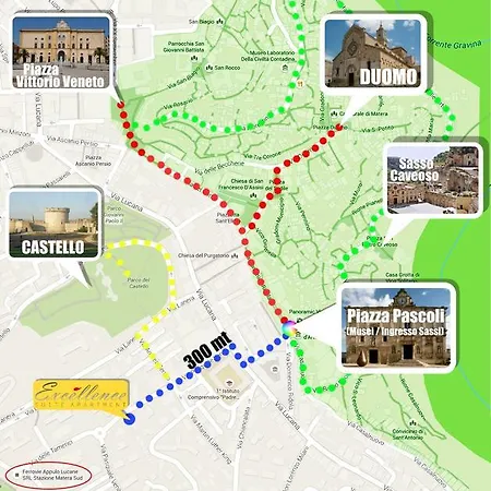 Excellence, Free Parking, 3 Minutes Walking From Sassi Appartement